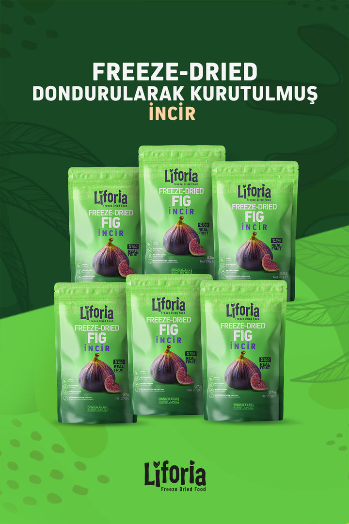 Freeze Dried Ince Dilim Incir- Dondurularak Kurutulmuş Meyve-freeze Dry Kuru Meyve 20gr-6lı