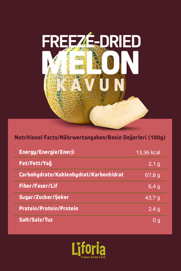 2’li Dondurularak Kurutulmuş Kuru Meyve - Sağlıklı Atıştırmalık - Çilek Ve Kavun Kurusu Freeze Dried