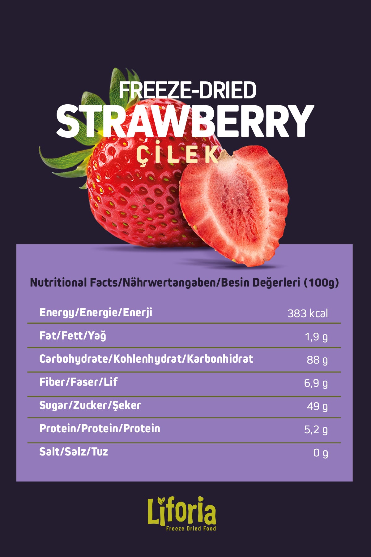 2’li Dondurularak Kurutulmuş Kuru Meyve - Sağlıklı Atıştırmalık - Çilek Ve Kavun Kurusu Freeze Dried