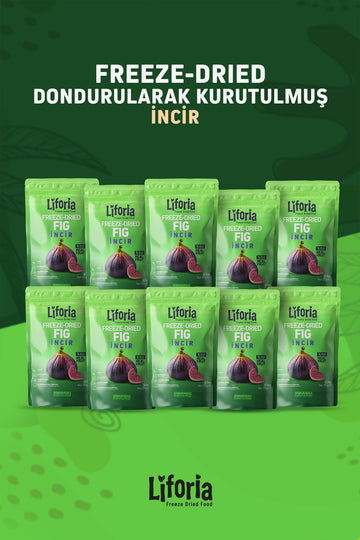 Freeze Dried Ince Dilim Incir- Dondurularak Kurutulmuş Meyve-freeze Dry Kuru Meyve 20gr-10lu