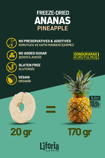 2’li Dondurularak Kurutulmuş Kuru Meyve - Sağlıklı Atıştırmalık - Kavun Ve Ananas Kurusu