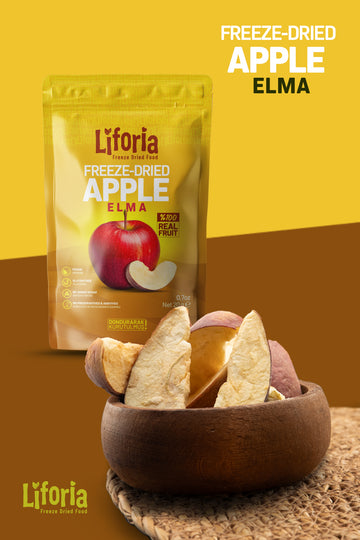 2’li Dondurularak Kurutulmuş Kuru Meyve - Sağlıklı Atıştırmalık - Muz Ve Elma Freeze Dried