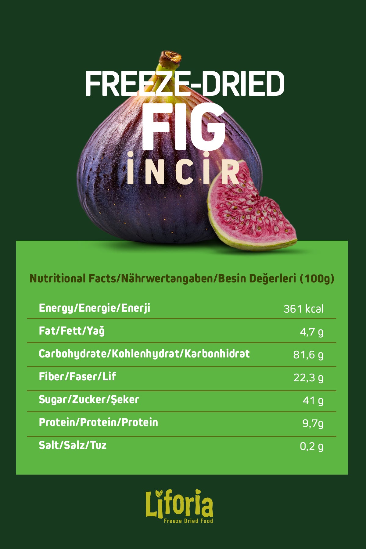 2’li Dondurularak Kurutulmuş Kuru Meyve - Sağlıklı Atıştırmalık - Çilek Ve İncir Kurusu Freeze Dried
