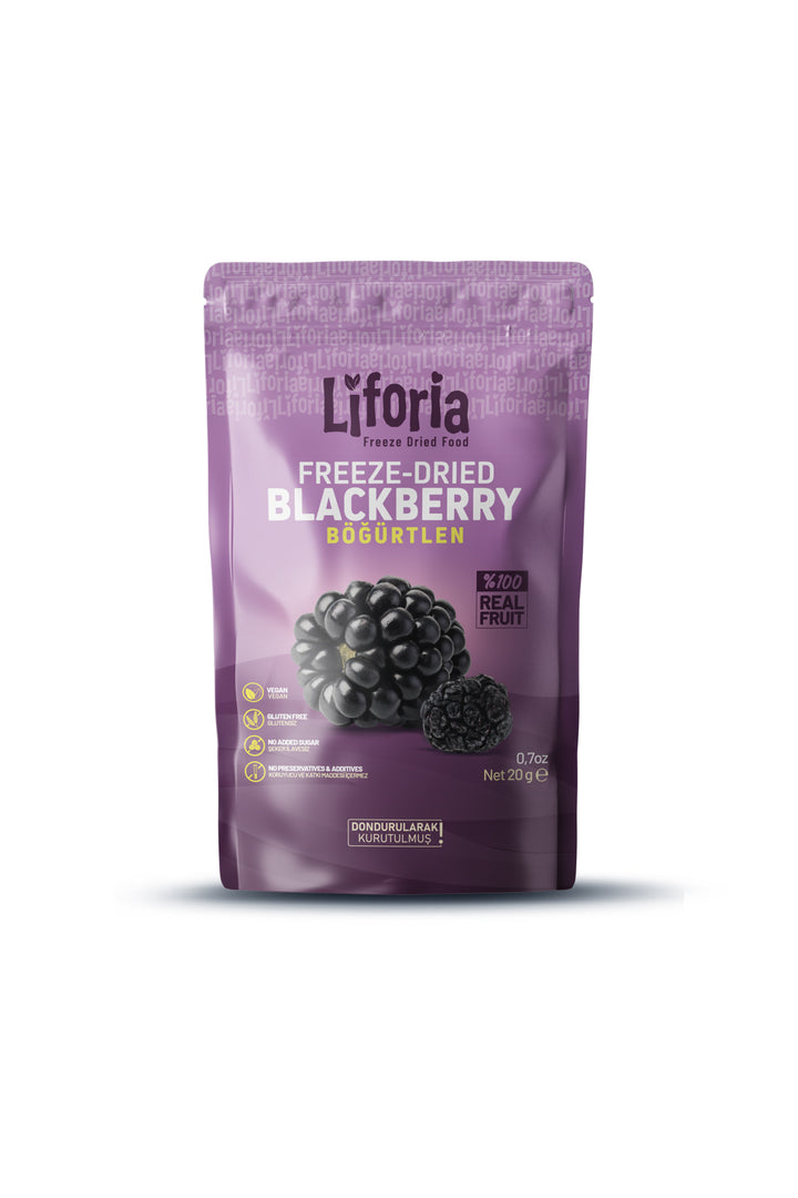 Freeze Dried Tane Böğürtlen - Dondurularak Kurutulmuş Meyve - Freeze Dry Kuru Meyve 20gr - 3lü