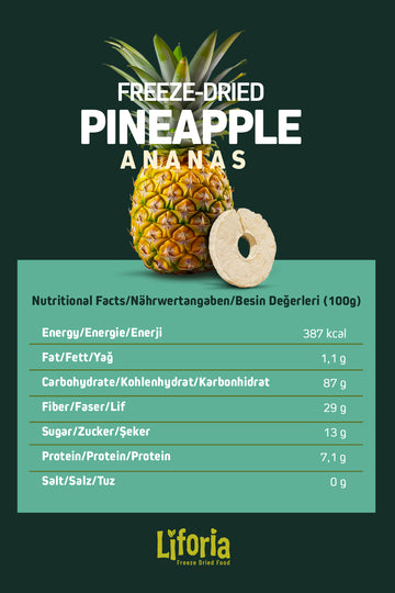 2’li Dondurularak Kurutulmuş Kuru Meyve - Sağlıklı Atıştırmalık - Ananas Ve Muz Kurusu Freeze Dried