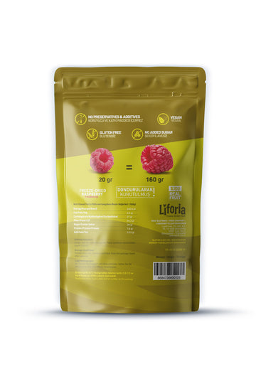 Freeze Dried Tane Frambuaz - Dondurularak Kurutulmuş Meyve - Freeze Dry Kuru Meyve 20gr - 3lü