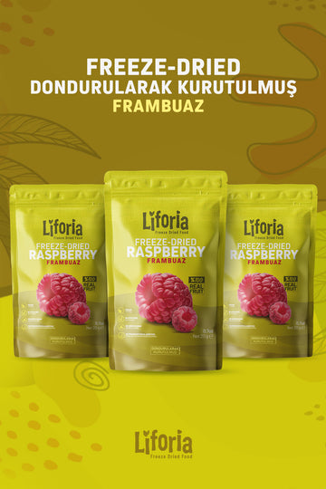Freeze Dried Tane Frambuaz - Dondurularak Kurutulmuş Meyve - Freeze Dry Kuru Meyve 20gr - 3lü