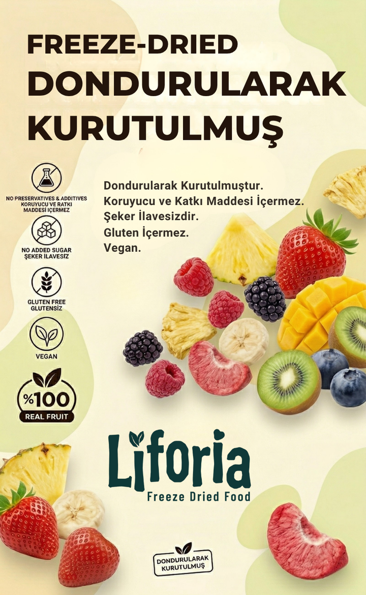 Dondurularak Kurutulmuş 3’lü Meyve Tadım Seti (Çilek, Muz, Elma) 5 gr x 3